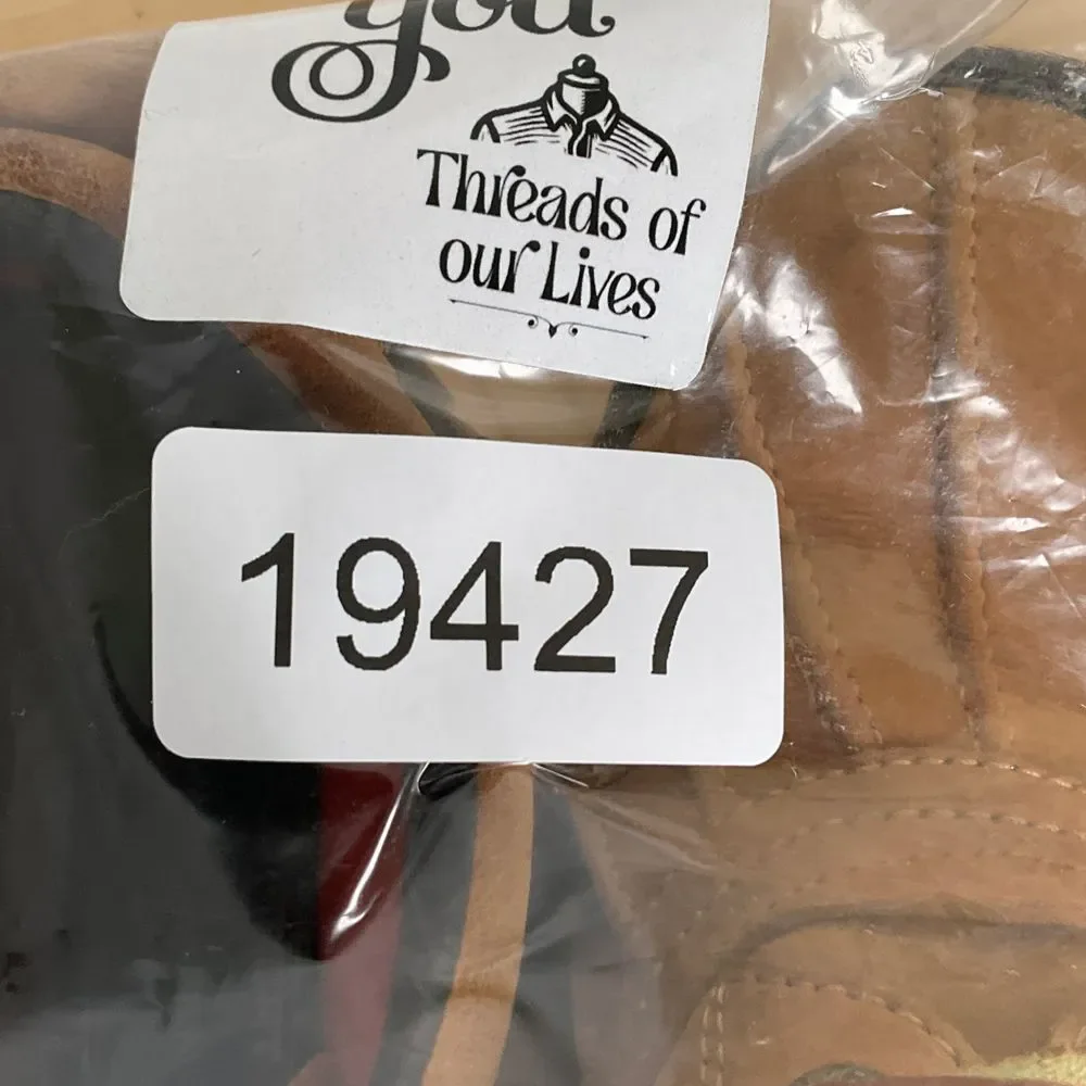 Polo Sport Ralph Lauren Duck Shoe Boots Men 10.5D Tan Black Dover Leather Buckle